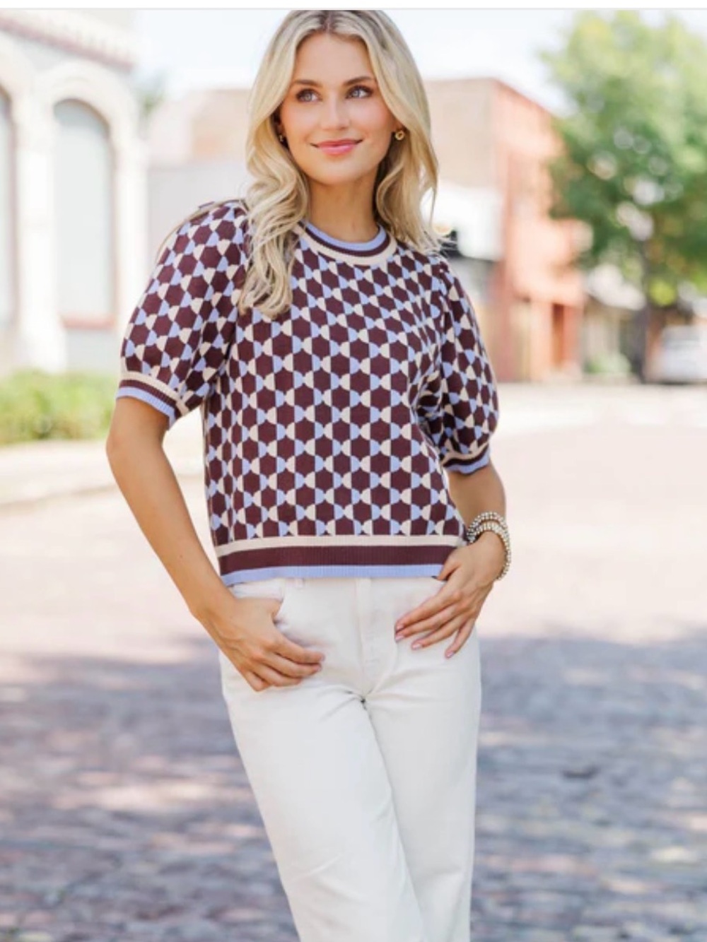 Let’s Chat Brown Sweater